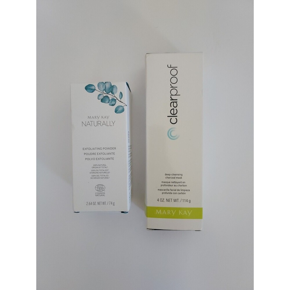 Mary Kay Clear Proof Deep Cleansing Mask - Naturally Exfoliating Powder Set of 2